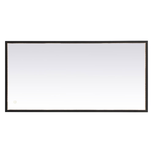 Elegant Wall Mirror - Black, D 20", H 40" (MRE62040BK)