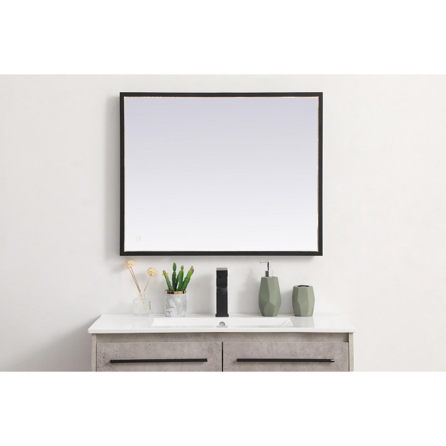 Elegant Wall Mirror - Black, D 24", H 30" (MRE62430BK)