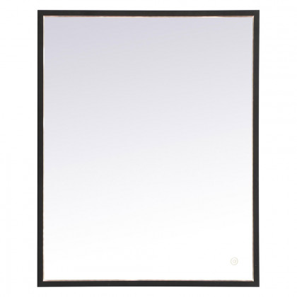 Elegant Wall Mirror - Black, D 24", H 30" (MRE62430BK)