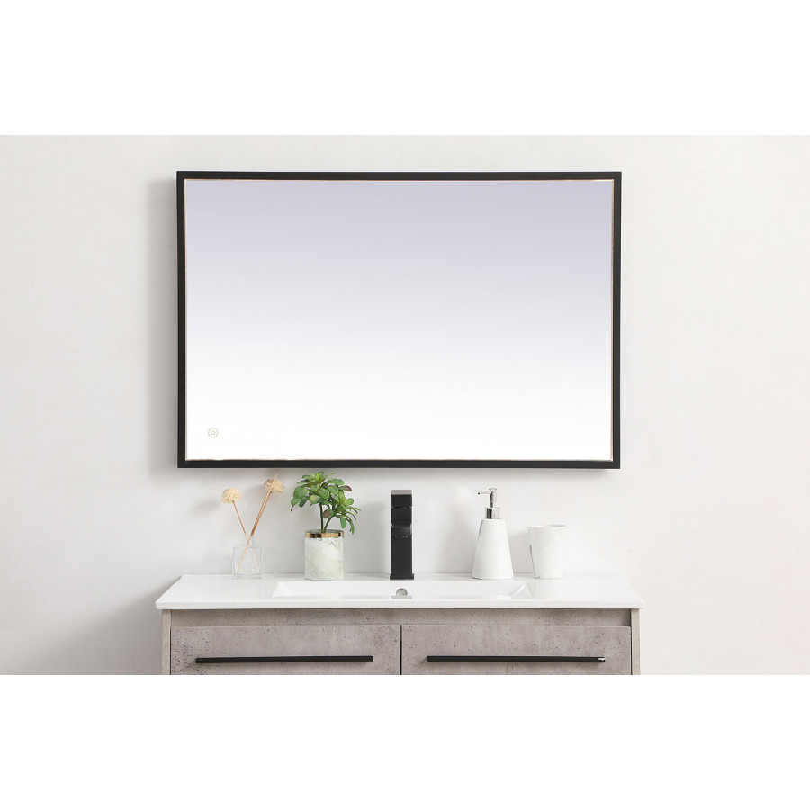 Elegant Wall Mirror - Black, D 24", H 36" (MRE62436BK)