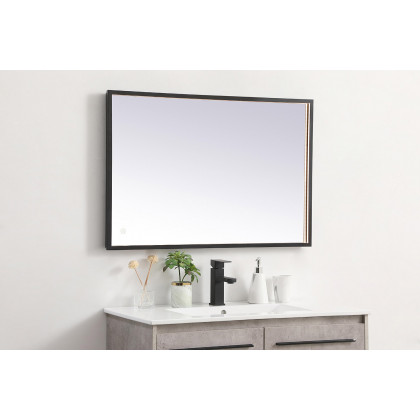 Elegant Wall Mirror - Black, D 24", H 36" (MRE62436BK)