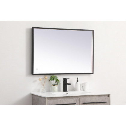 Elegant Wall Mirror - Black, D 24", H 36" (MRE62436BK)
