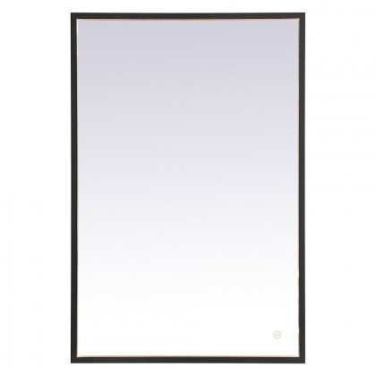 Elegant Wall Mirror - Black, D 24", H 36" (MRE62436BK)