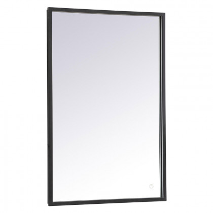 Elegant Wall Mirror - Black, D 24", H 36" (MRE62436BK)