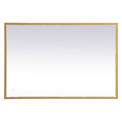 Elegant Wall Mirror - Brass, D 24", H 36" (MRE62436BR)