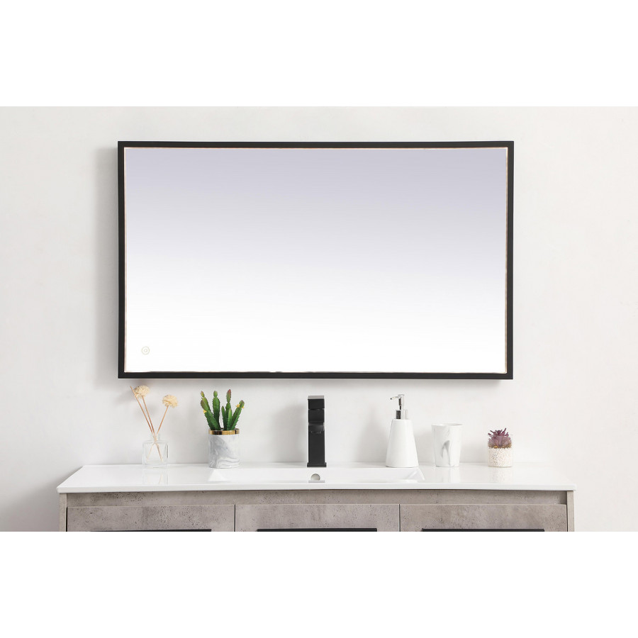 Elegant Wall Mirror - Black, D 24", H 40" (MRE62440BK)