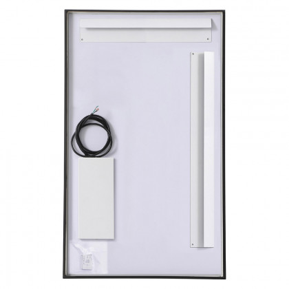 Elegant Wall Mirror - Black, D 24", H 40" (MRE62440BK)