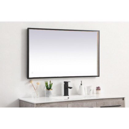 Elegant Wall Mirror - Black, D 24", H 40" (MRE62440BK)