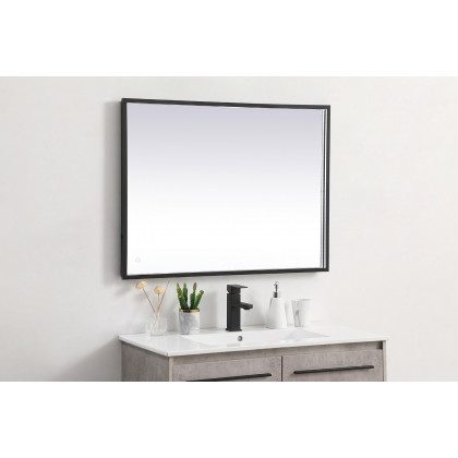 Elegant Wall Mirror - Black, D 27", H 36" (MRE62736BK)