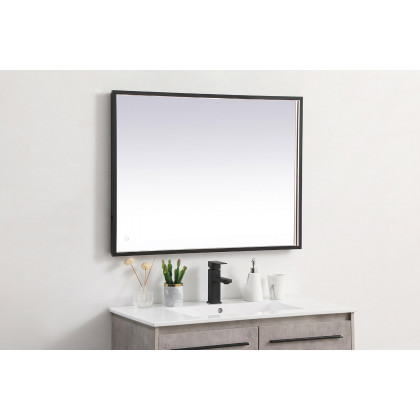 Elegant Wall Mirror - Black, D 27", H 36" (MRE62736BK)