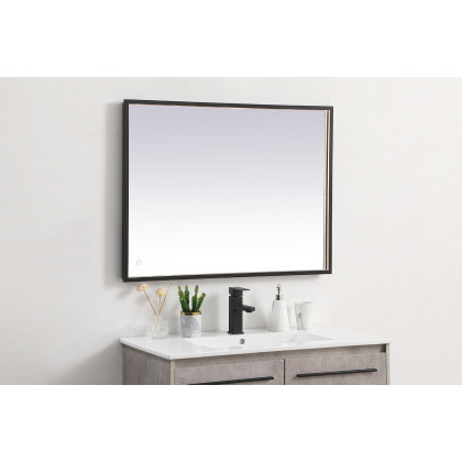Elegant Wall Mirror - Black, D 27", H 36" (MRE62736BK)