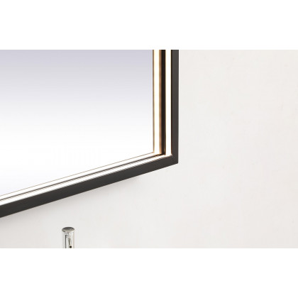 Elegant Wall Mirror - Black, D 27", H 36" (MRE62736BK)