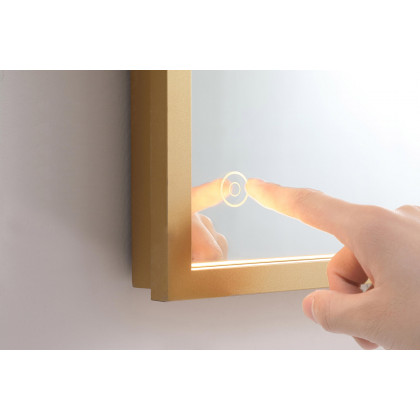 Elegant Wall Mirror - Brass, D 27", H 36" (MRE62736BR)
