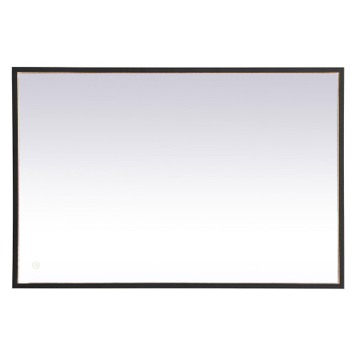 Elegant Wall Mirror - Black, D 27", H 40" (MRE62740BK)