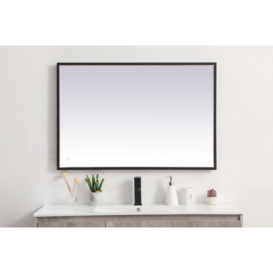 Elegant Wall Mirror - Black, D 27", H 40" (MRE62740BK)