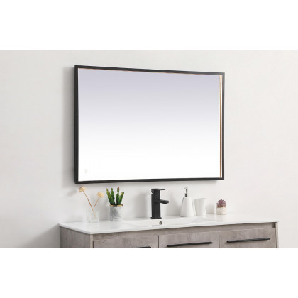 Elegant Wall Mirror - Black, D 27", H 40" (MRE62740BK)