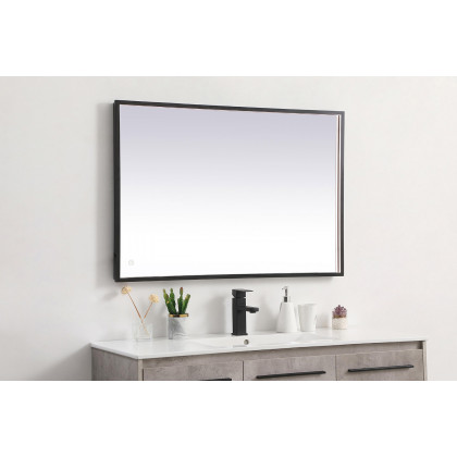 Elegant Wall Mirror - Black, D 27", H 40" (MRE62740BK)