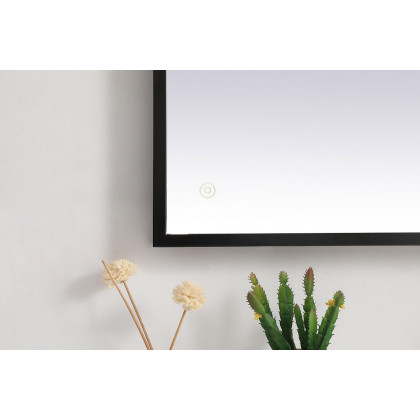 Elegant Wall Mirror - Black, D 27", H 40" (MRE62740BK)