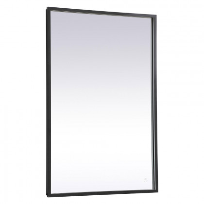 Elegant Wall Mirror - Black, D 27", H 40" (MRE62740BK)