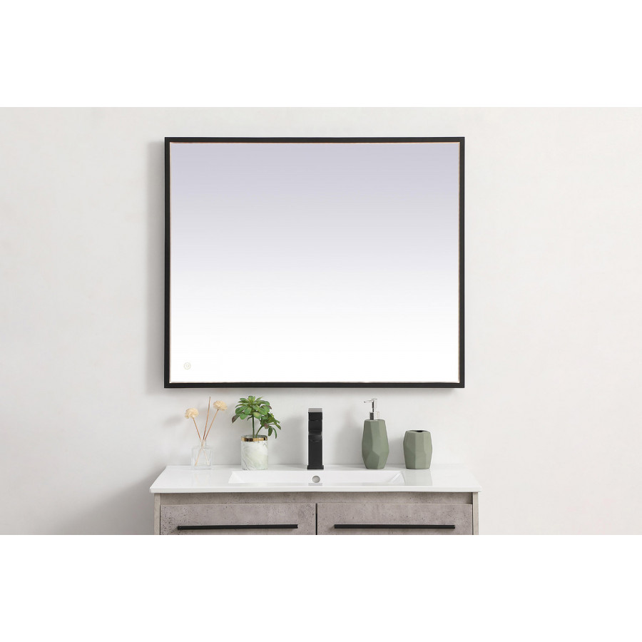 Elegant Wall Mirror - Black, D 30", H 36" (MRE63036BK)