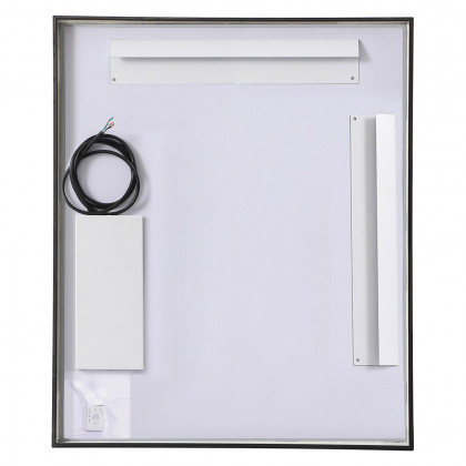 Elegant Wall Mirror - Black, D 30", H 36" (MRE63036BK)