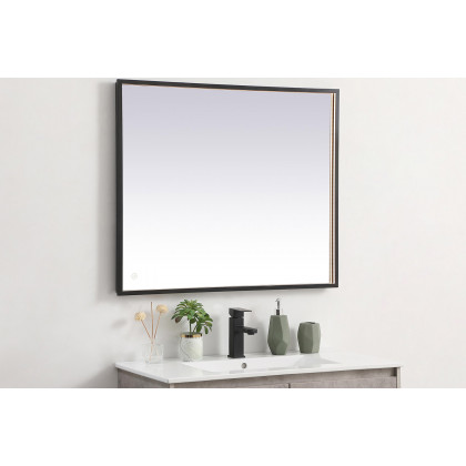 Elegant Wall Mirror - Black, D 30", H 36" (MRE63036BK)