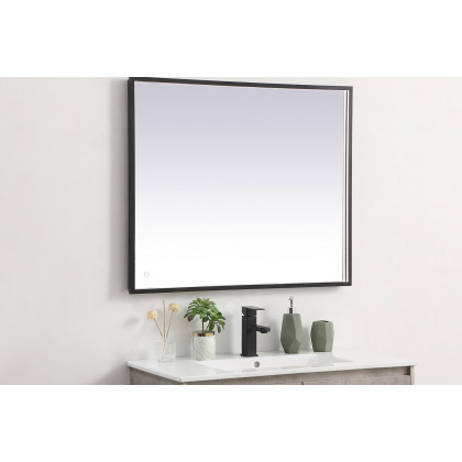 Elegant Wall Mirror - Black, D 30", H 36" (MRE63036BK)