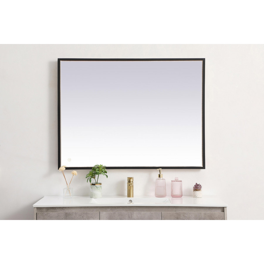 Elegant Wall Mirror - Black, D 30", H 40" (MRE63040BK)