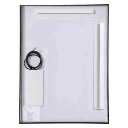 Elegant Wall Mirror - Black, D 30", H 40" (MRE63040BK)