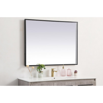 Elegant Wall Mirror - Black, D 30", H 40" (MRE63040BK)