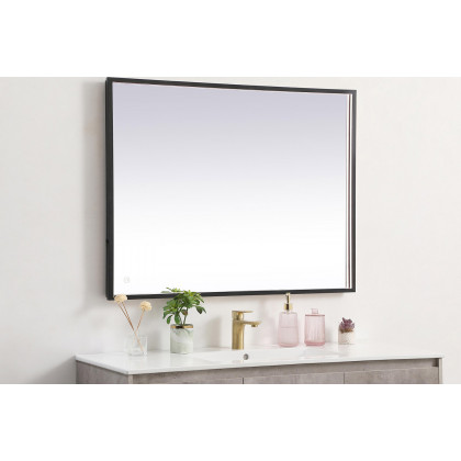 Elegant Wall Mirror - Black, D 30", H 40" (MRE63040BK)
