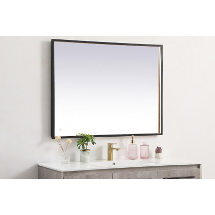 Elegant Wall Mirror - Black, D 30", H 40" (MRE63040BK)