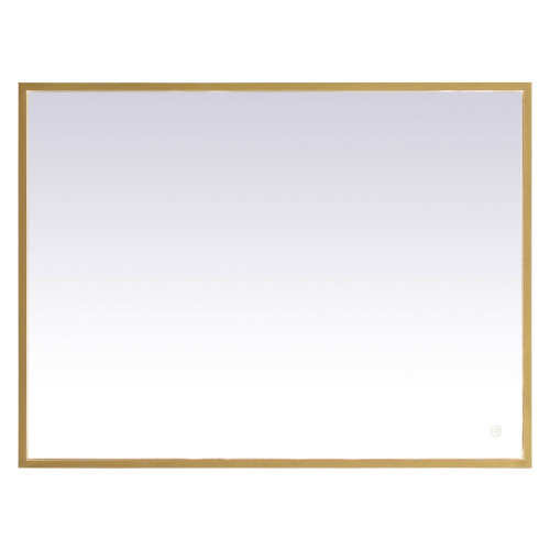 Elegant Wall Mirror - Brass, D 30", H 40" (MRE63040BR)