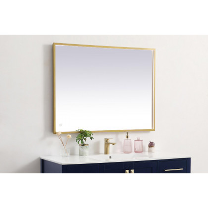 Elegant Wall Mirror - Brass, D 30", H 40" (MRE63040BR)