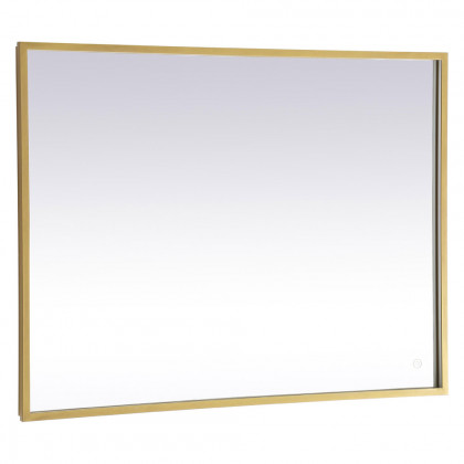 Elegant Wall Mirror - Brass, D 30", H 40" (MRE63040BR)