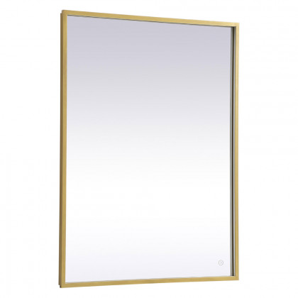 Elegant Wall Mirror - Brass, D 30", H 40" (MRE63040BR)