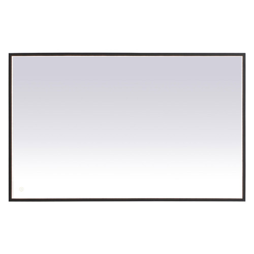 Elegant Wall Mirror - Black, D 48", H 30" (MRE63048BK)