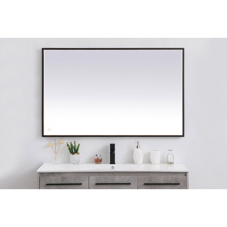 Elegant Wall Mirror - Black, D 48", H 30" (MRE63048BK)