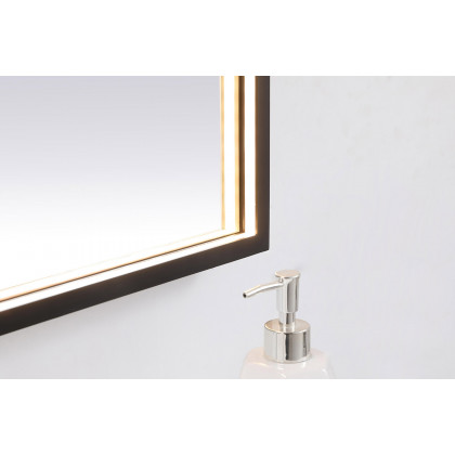 Elegant Wall Mirror - Black, D 48", H 30" (MRE63048BK)