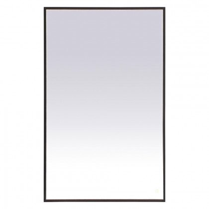 Elegant Wall Mirror - Black, D 48", H 30" (MRE63048BK)