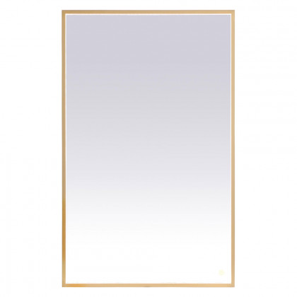 Elegant Wall Mirror - Brass, D 48", H 30" (MRE63048BR)