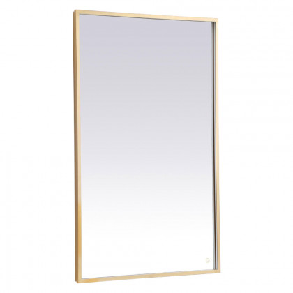 Elegant Wall Mirror - Brass, D 48", H 30" (MRE63048BR)