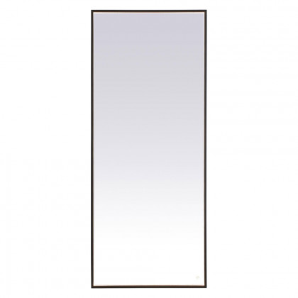 Elegant Wall Mirror - Black, D 72", H 30" (MRE63072BK)
