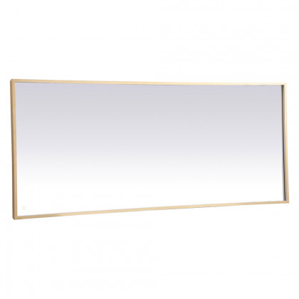 Elegant Wall Mirror - Brass, D 72", H 30" (MRE63072BR)