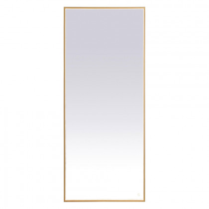 Elegant Wall Mirror - Brass, D 72", H 30" (MRE63072BR)