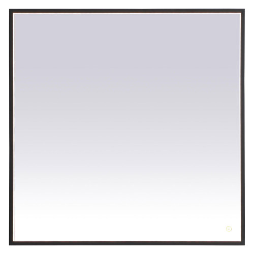 Elegant Wall Mirror - Black, D 36", H 36" (MRE63636BK)