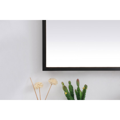Elegant Wall Mirror - Black, D 36", H 36" (MRE63636BK)