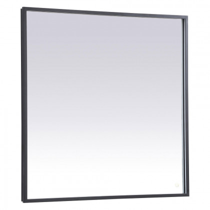 Elegant Wall Mirror - Black, D 36", H 36" (MRE63636BK)
