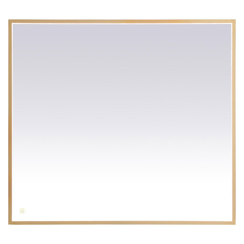 Elegant Wall Mirror - Brass, D 40", H 36" (MRE63640BR)