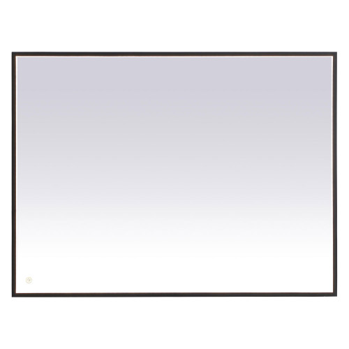 Elegant Wall Mirror - Black, D 48", H 36" (MRE63648BK)